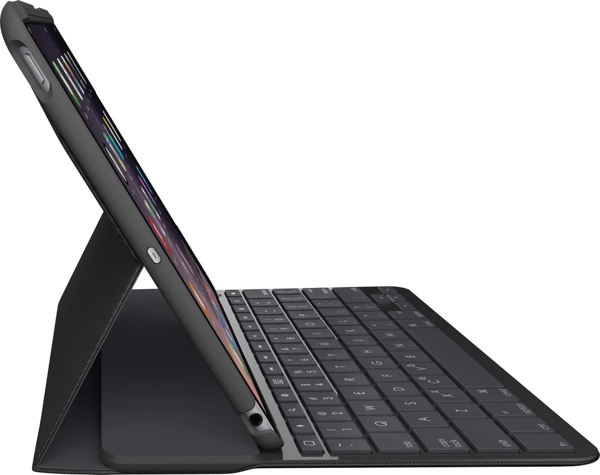Logitech Slim Folio 920-008619 - iPad 9.7" Toetsenbordhoes - Zwart - afbeelding 2 van 6