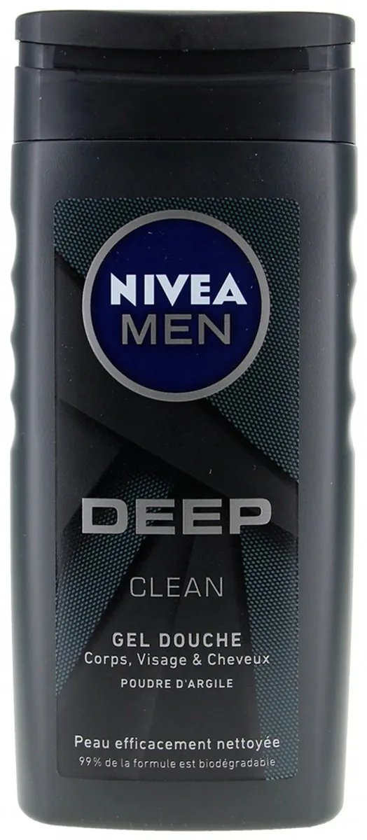 NIVEA Men Deep Clean 3-in-1 Douchegel & Haar Kleipoeder 500ml