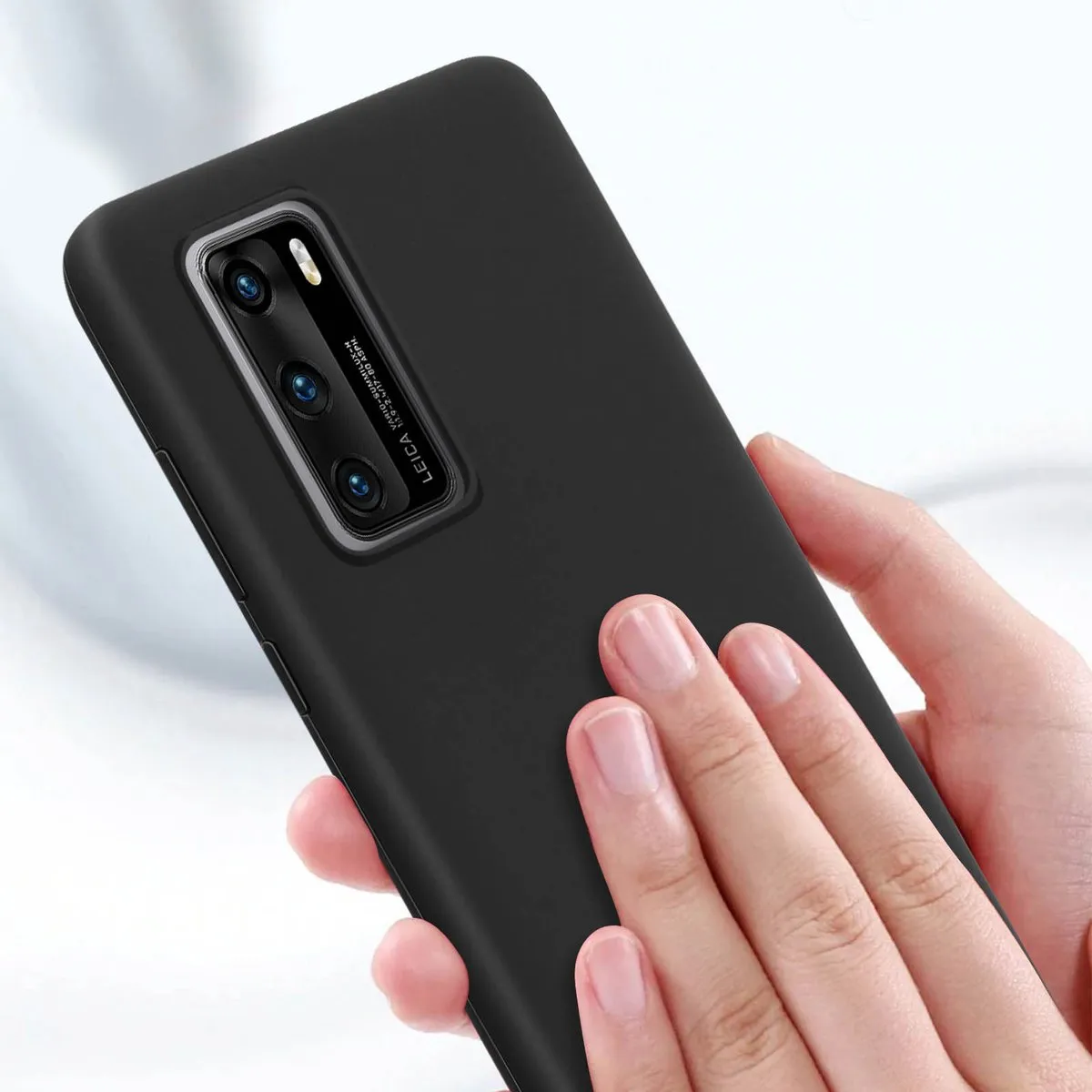 Huawei P40 Silicon Hoesje - Zwart - 51993719