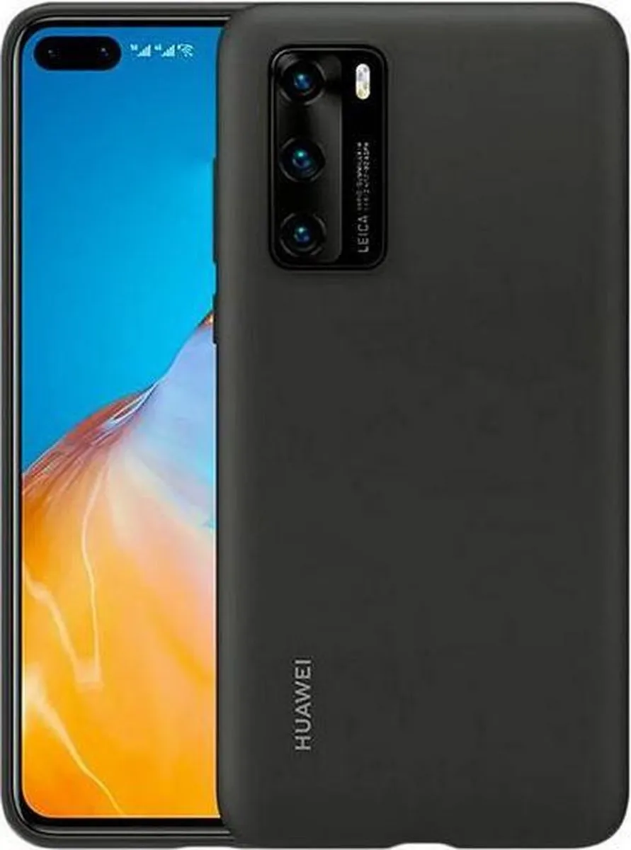 Huawei P40 Silicon Hoesje - Zwart - 51993719