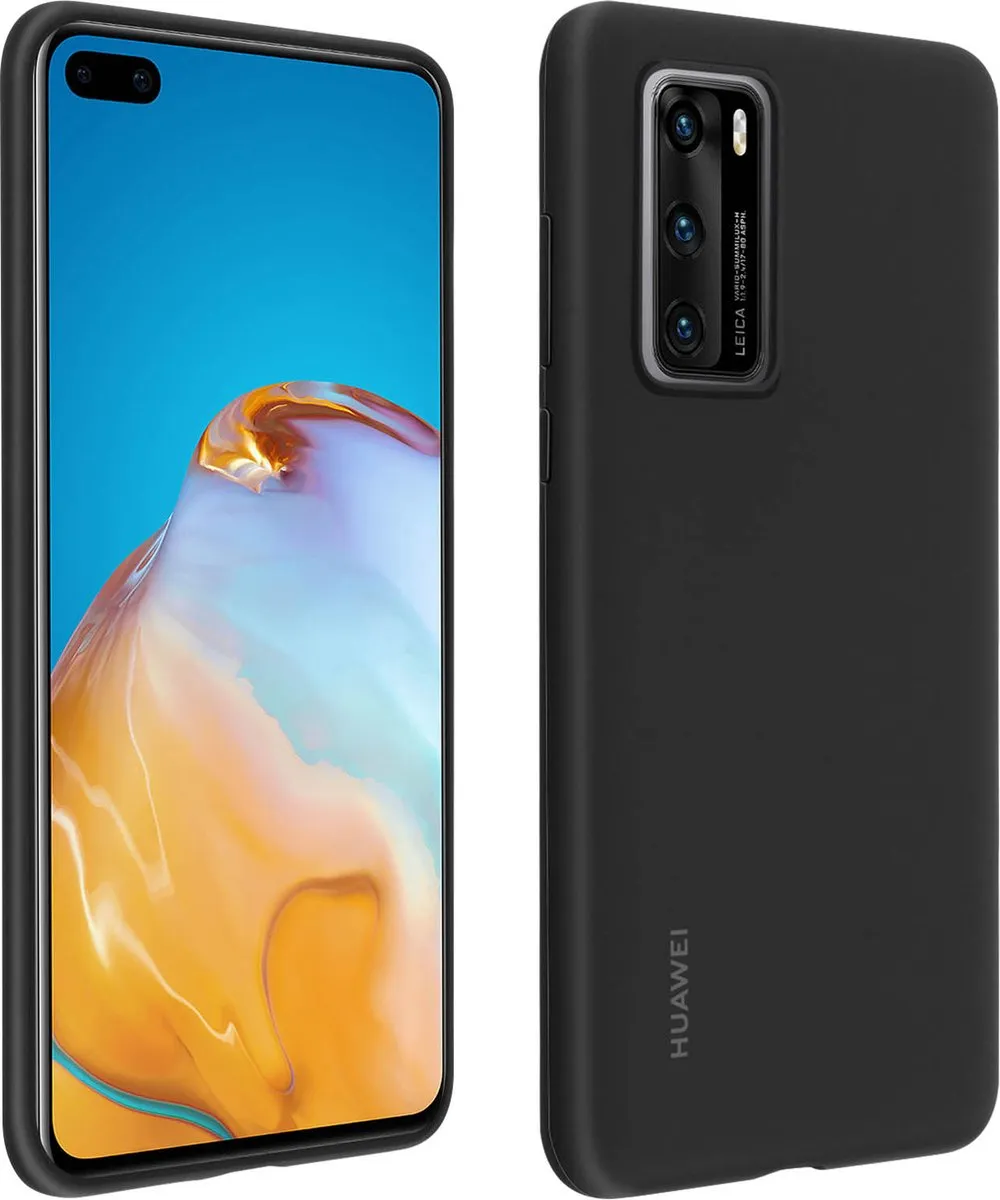 Huawei P40 Silicon Hoesje - Zwart - 51993719
