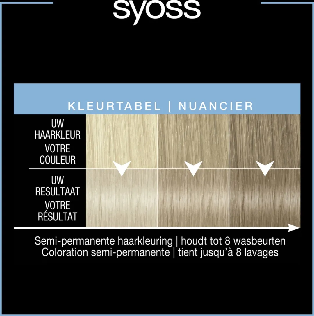 SYOSS Color Glow Kleuropfrisser Platinum - 3x100ml