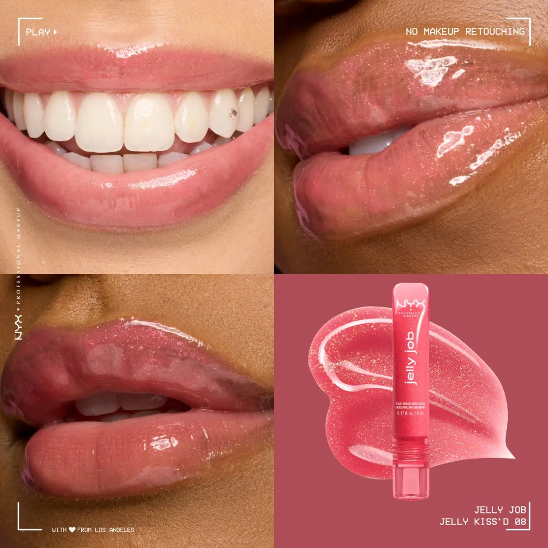 NYX Professional Makeup Jelly Job Lipgloss Jelly Kiss'd - 8ml