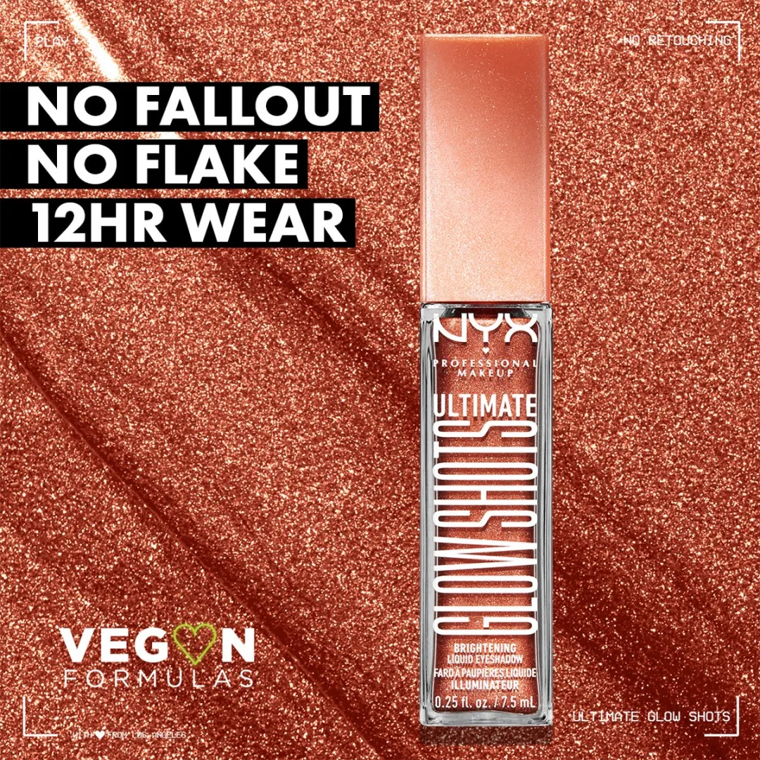 NYX Ultimate Glow Shots Highkey Lychee Vloeibare Oogschaduw 7.5ml