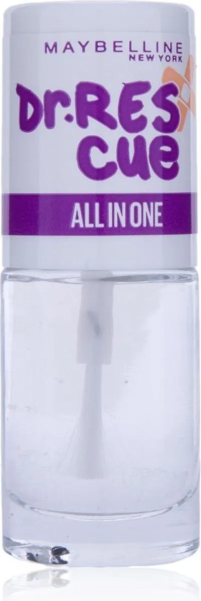 Maybelline Dr. Rescue All-in-One Topcoat Basecoat 7ml - Zwart