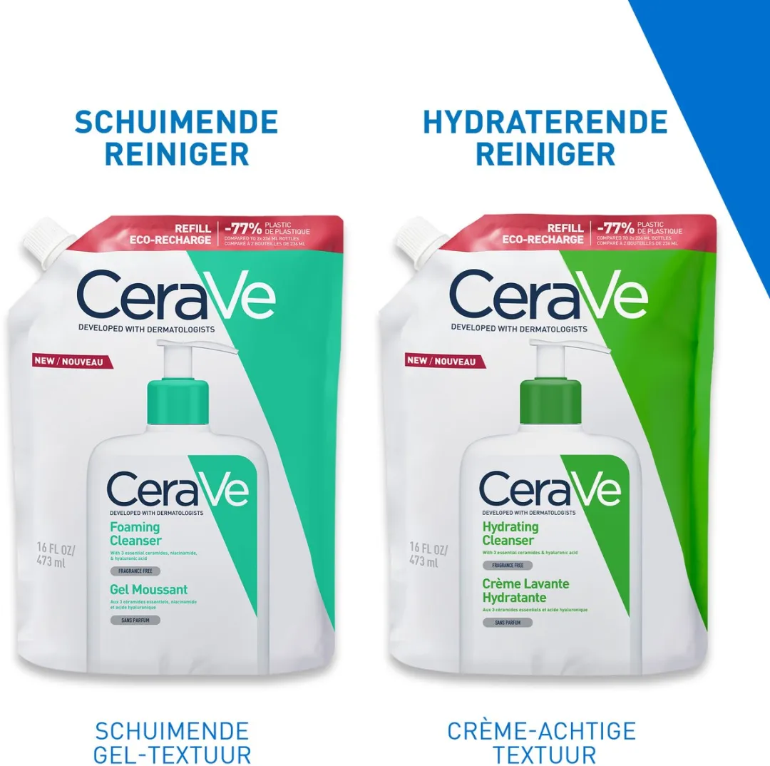 CeraVe Schuimende Reinigingsgel Navulling 473ml - 2 Stuks