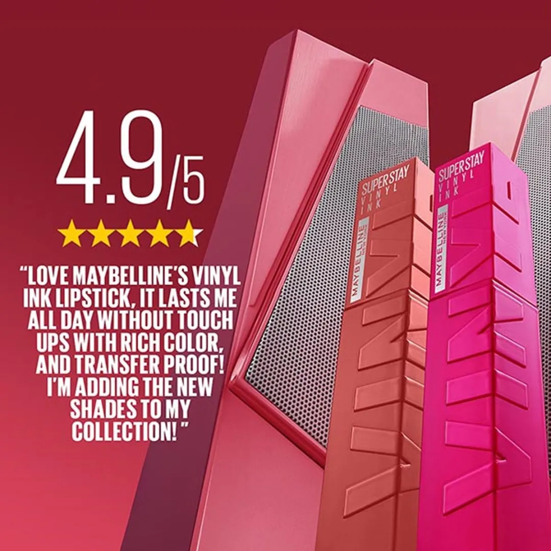 Maybelline SuperStay Vinyl Ink Lippenstift 75 Hot - 4,2 ml