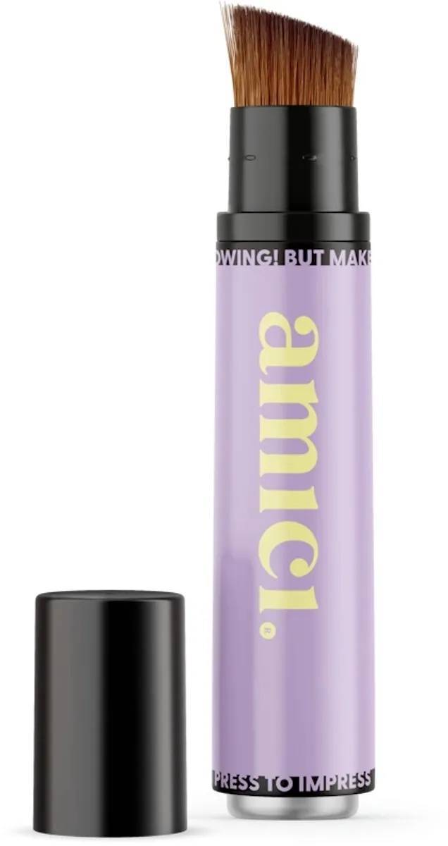 AMICI Cosmetics Hervulbare Zonnebrandkwast Purple Pop