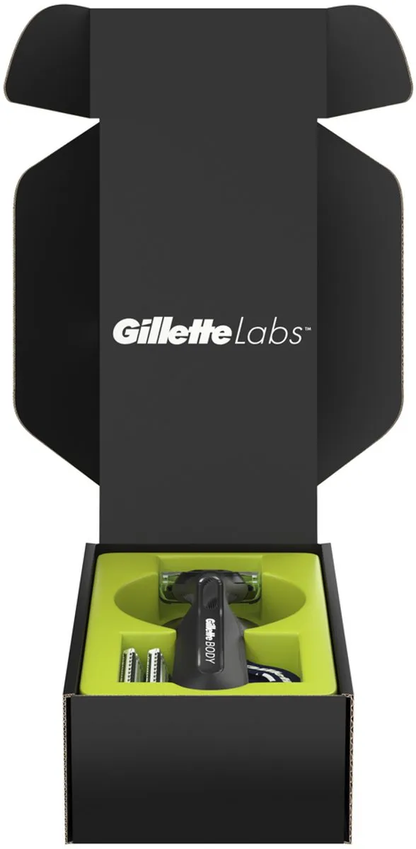 Gillette Labs Body Intimate Scheersysteem - 5 Mesjes - Zwart
