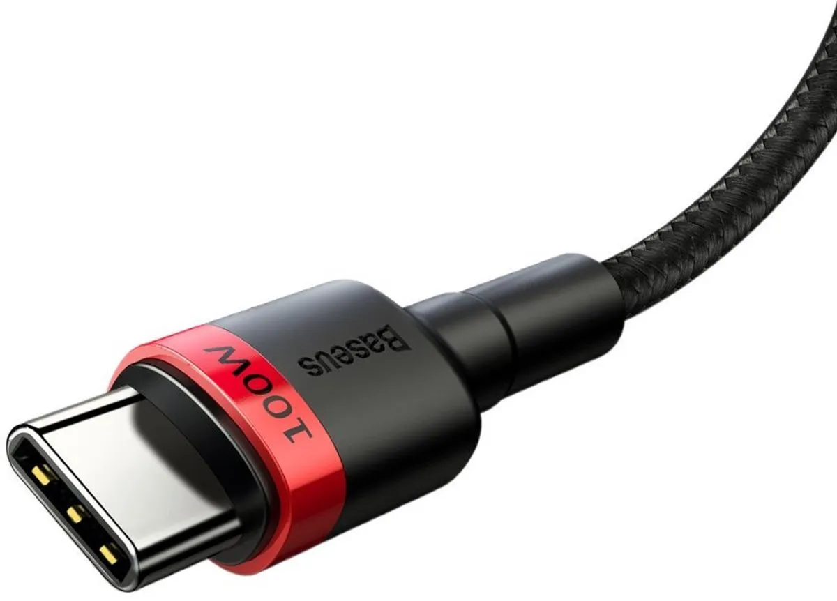 Baseus Cafule Series 100W PD2.0 USB-C Kabel 2m - Rood