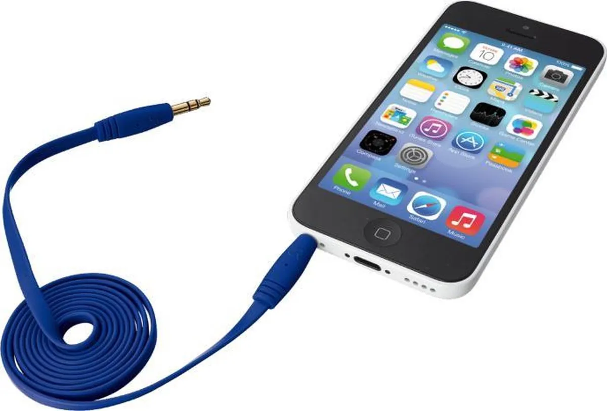 Trust Urban Platte Audiokabel 1m - Blauw