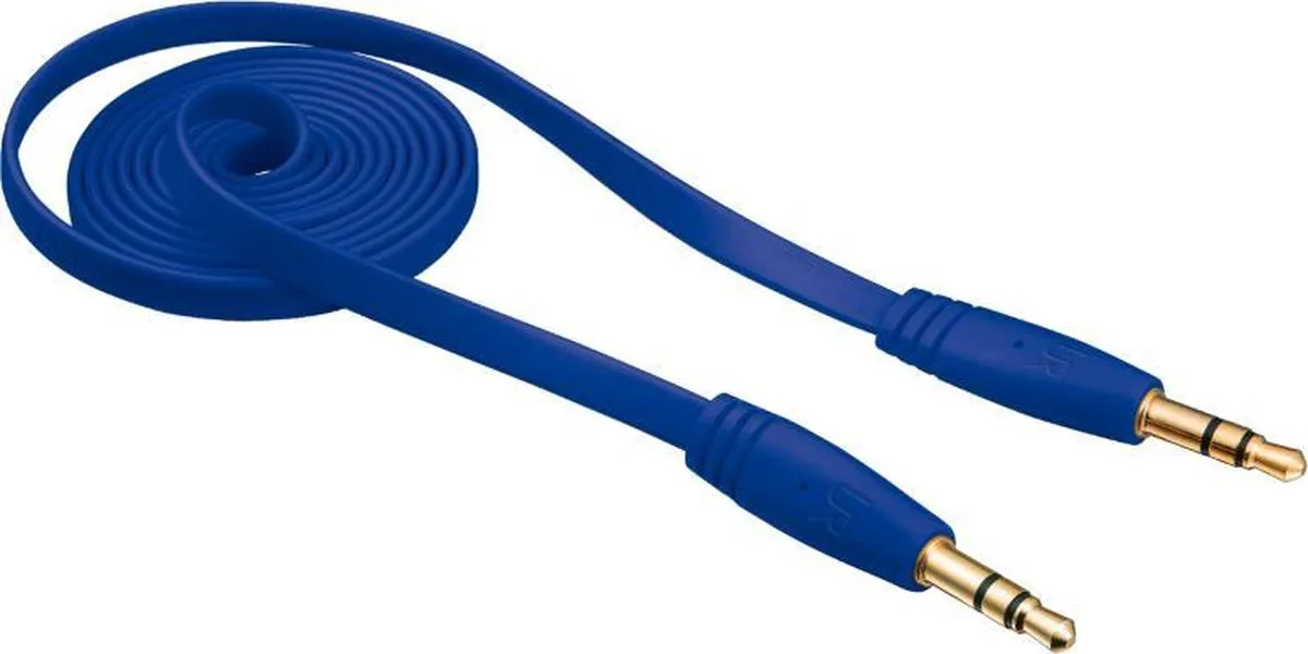Trust Urban Platte Audiokabel 1m - Blauw