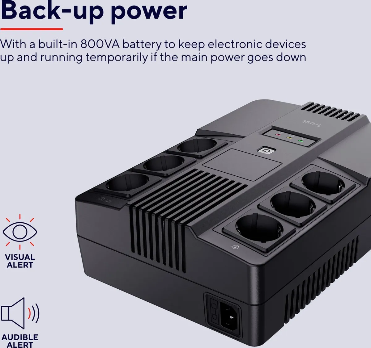 Trust MAXXON POWERSTRIP UPS 800VA - 23326
