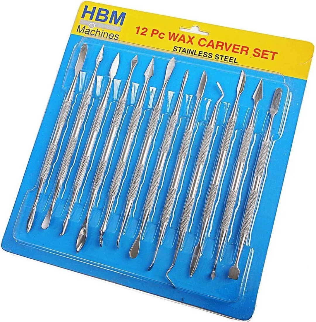 HBM 12-delige Wax Carver Moduleerhakenset
