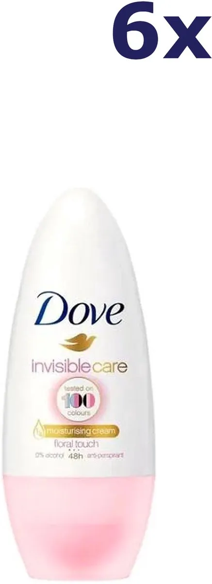 Dove Invisible Care Deodorant Roller - 300ml (6x50ml)