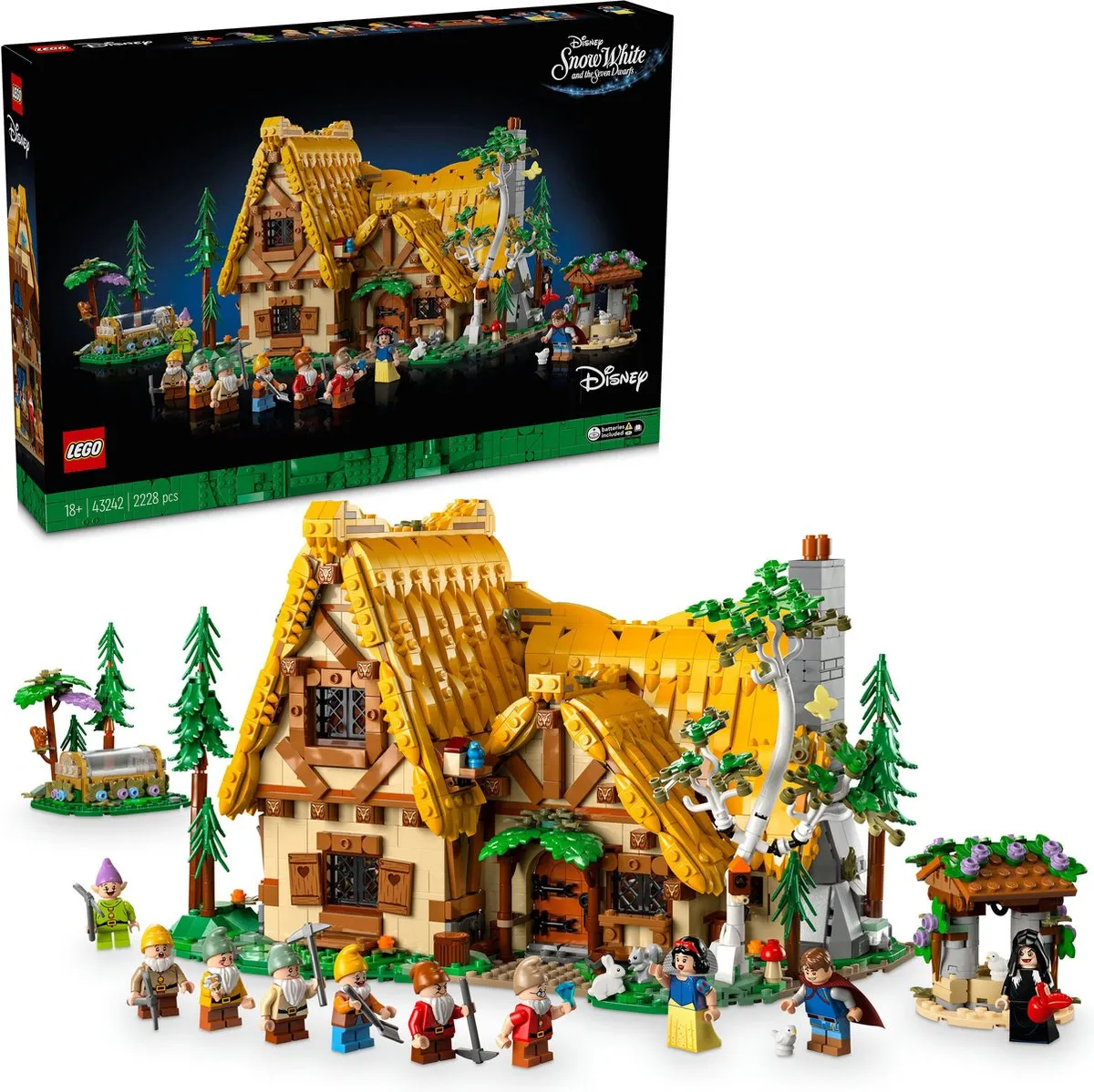 LEGO Disney Huisje van Sneeuwwitje 43242 - 2228 Stukken - afbeelding 2 van 6
