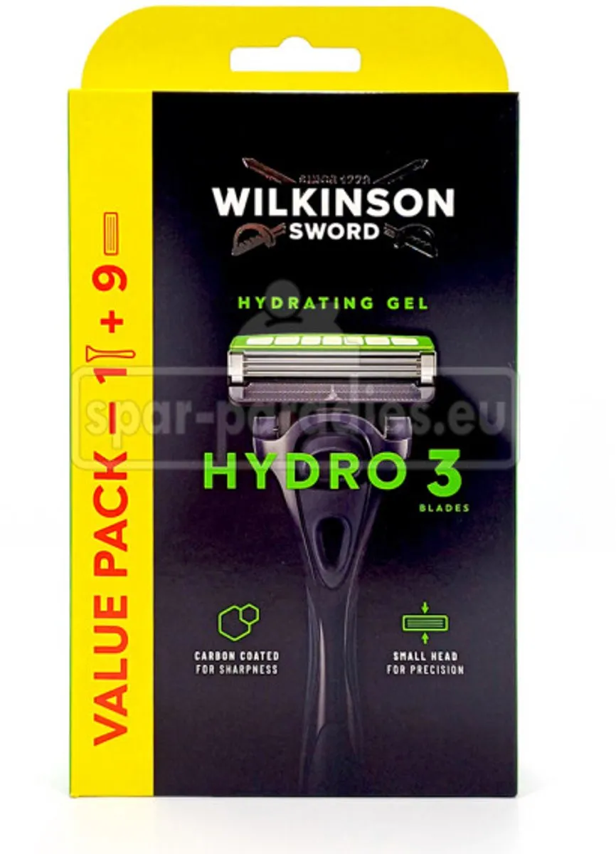Wilkinson Sword Hydro 3 Scheermes - 9 Mesjes - Blauw