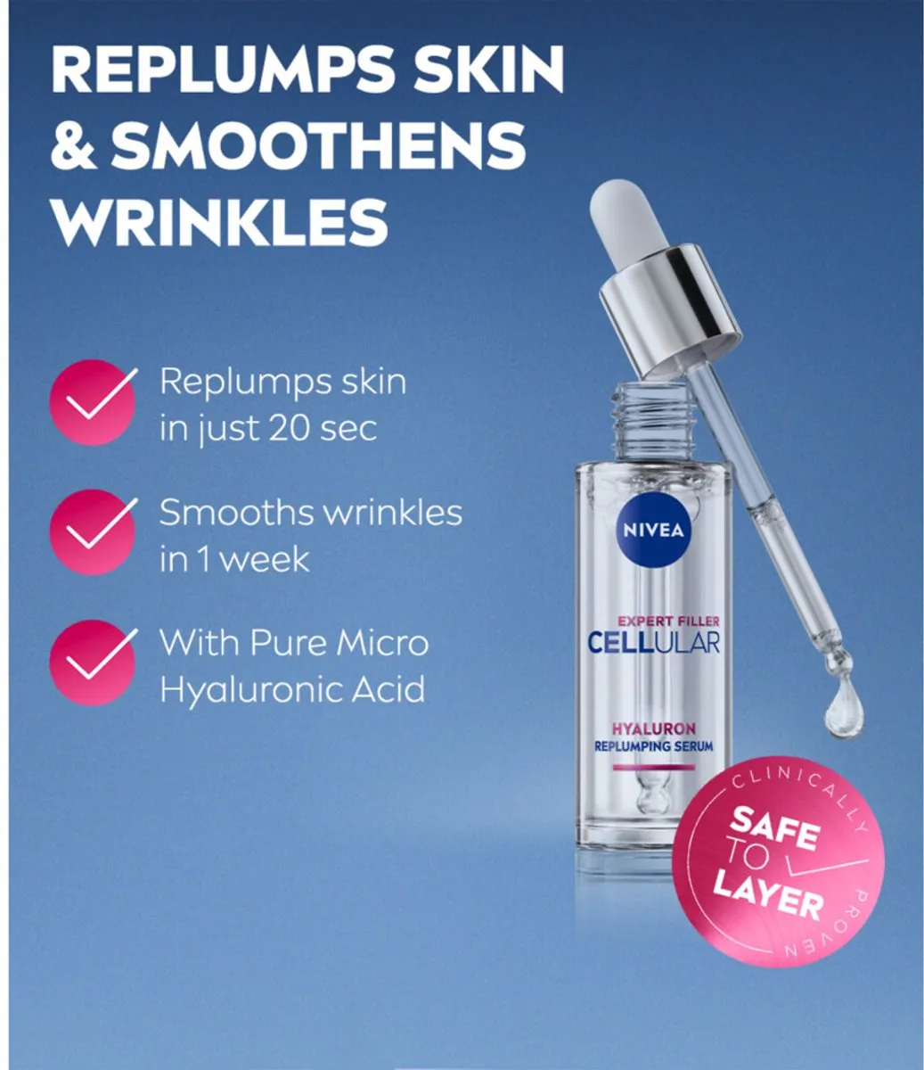 NIVEA Cellular Filler Hyaluron Serum 3x30ml