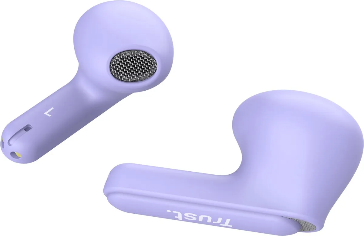 Trust Yavi 25299 Bluetooth Oordopjes - Noise-Cancelling - Paars