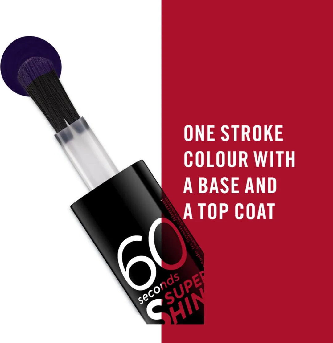 Rimmel London 60 Seconds Super Shine Nagellak 720 Sea In The Dark - 8ml