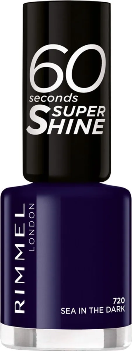 Rimmel London 60 Seconds Super Shine Nagellak 720 Sea In The Dark - 8ml - afbeelding 6 van 6
