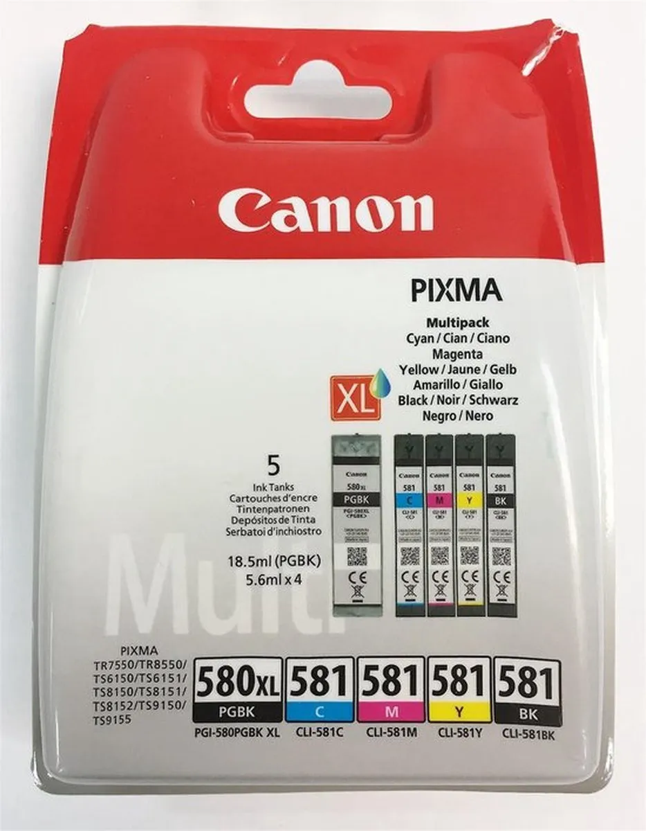 Canon PGI-580XL/CLI-581 Inktcartridges Multipack
