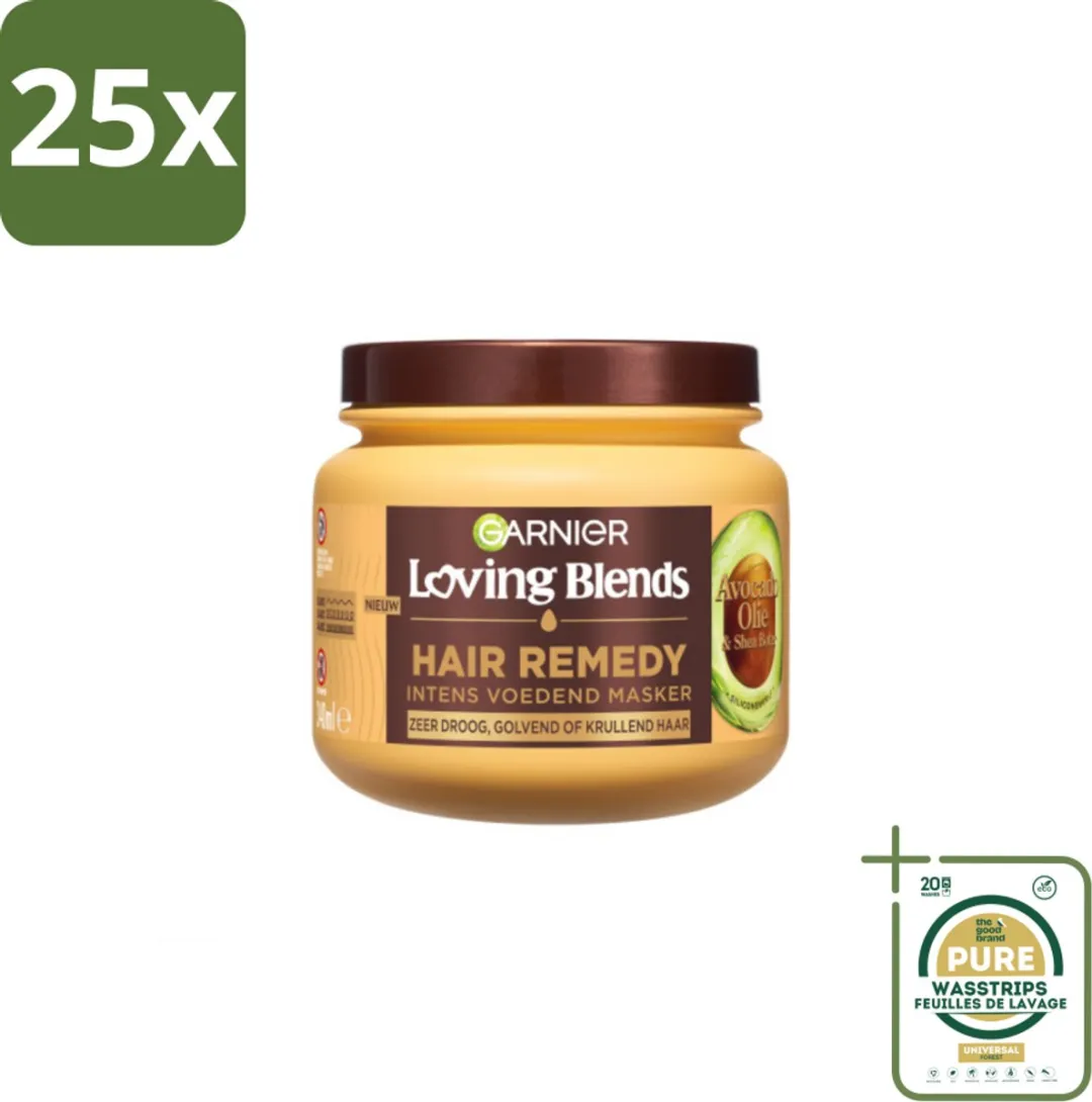 Garnier Loving Blends Haarmasker Avocado Olie & Shea Boter 25x340ml