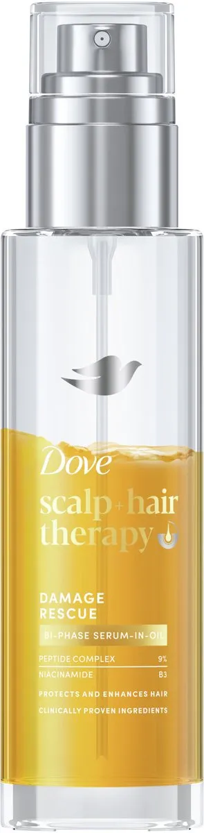 Dove Scalp + Hair Therapy Bi-Phase Serum-in-Oil Damage Rescue 100ml