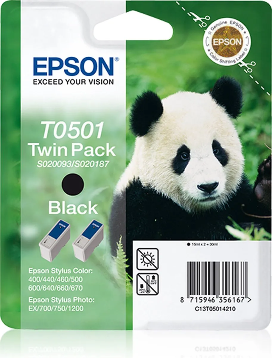Epson T050 Inktcartridge Zwart - 540 pagina's