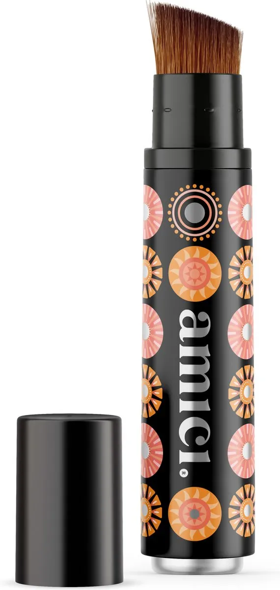 AMICI Cosmetics Sun Brush Orange Obsession - Zonnebrandkwast - Zwart