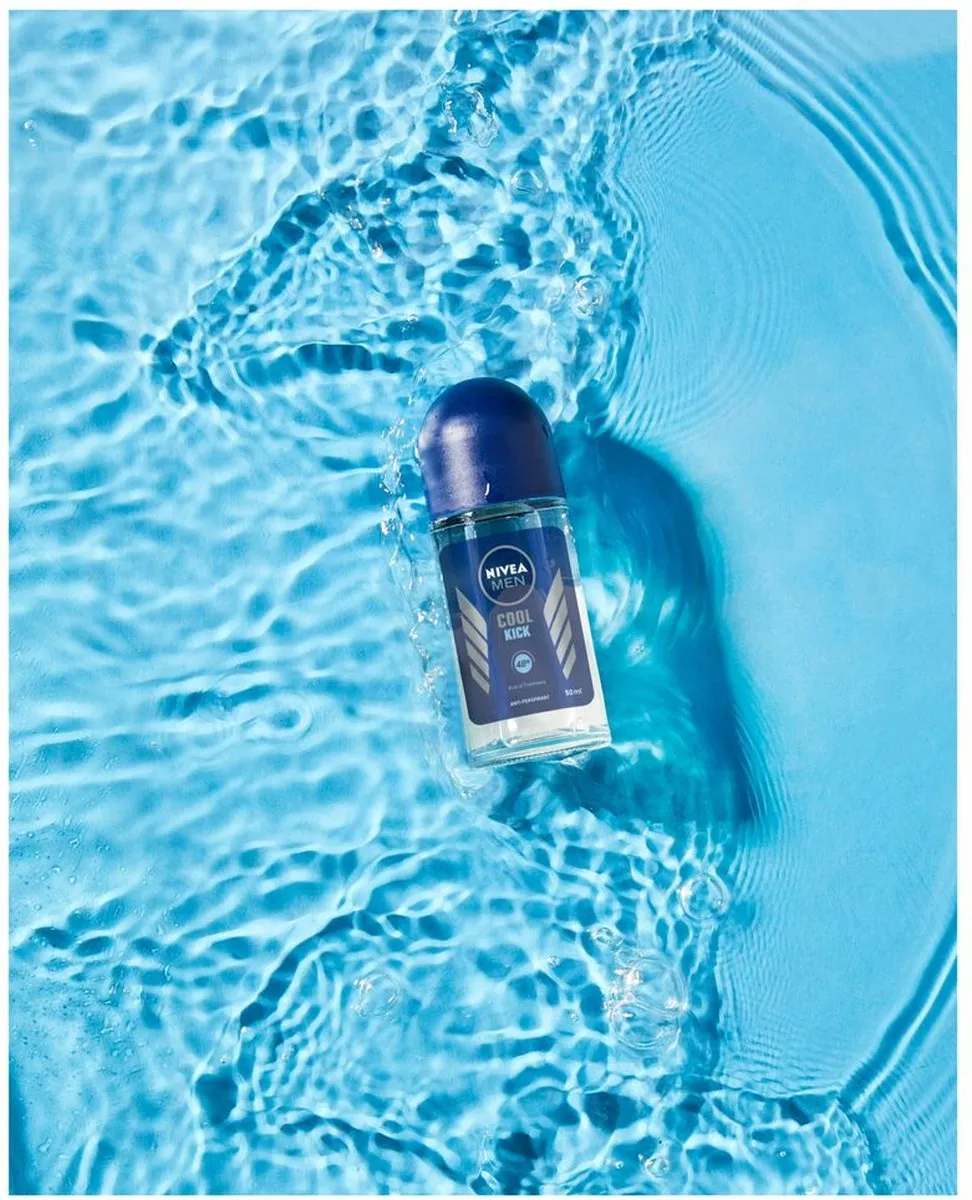 NIVEA Men Deodorant Roller Cool Kick 50ml - 3 Stuks
