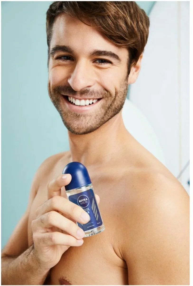 NIVEA Men Deodorant Roller Cool Kick 50ml - 3 Stuks