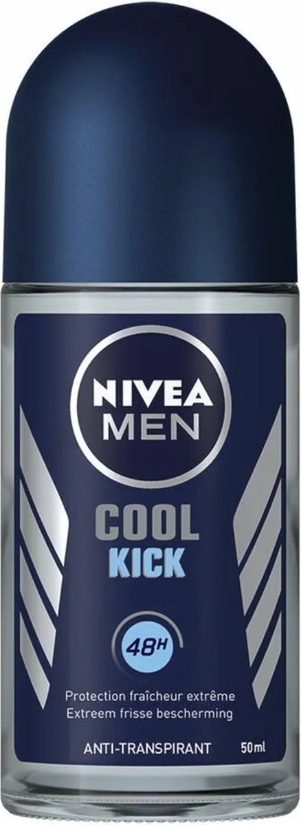 NIVEA Men Deodorant Roller Cool Kick 50ml - 3 Stuks