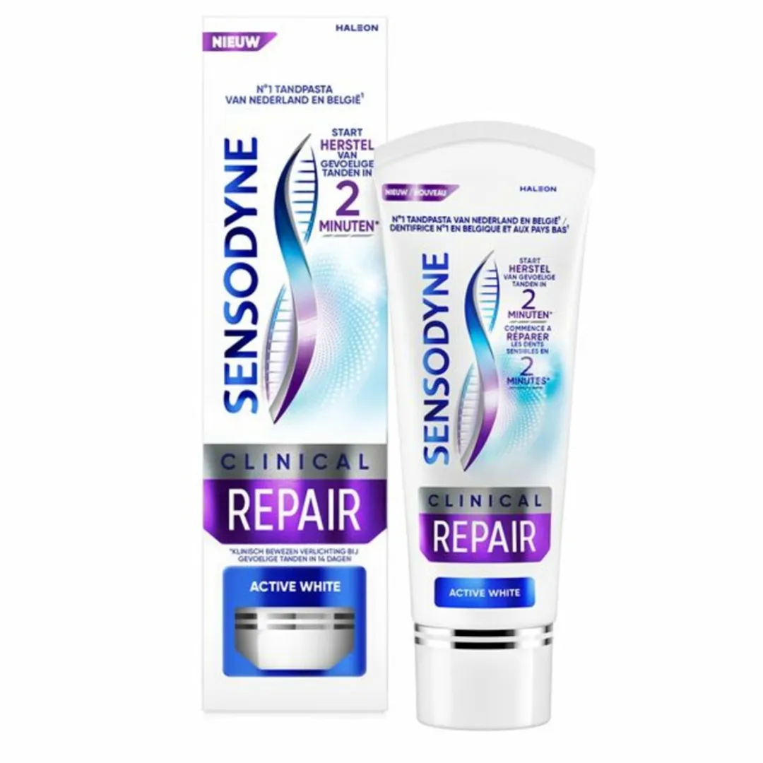 Sensodyne Clinical Repair Active White Tandpasta 75ml - 25 Stuks