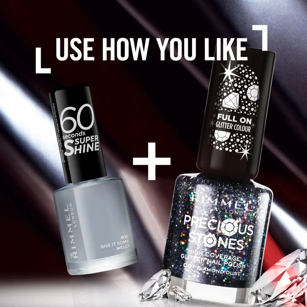 Rimmel London Nail Effects Top Coat 001 Diamond Dust 8ml