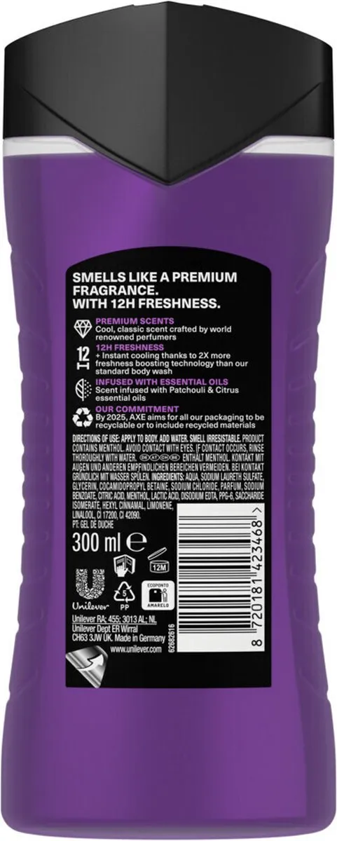 Axe Purple Patchouli Douchegel 300ml