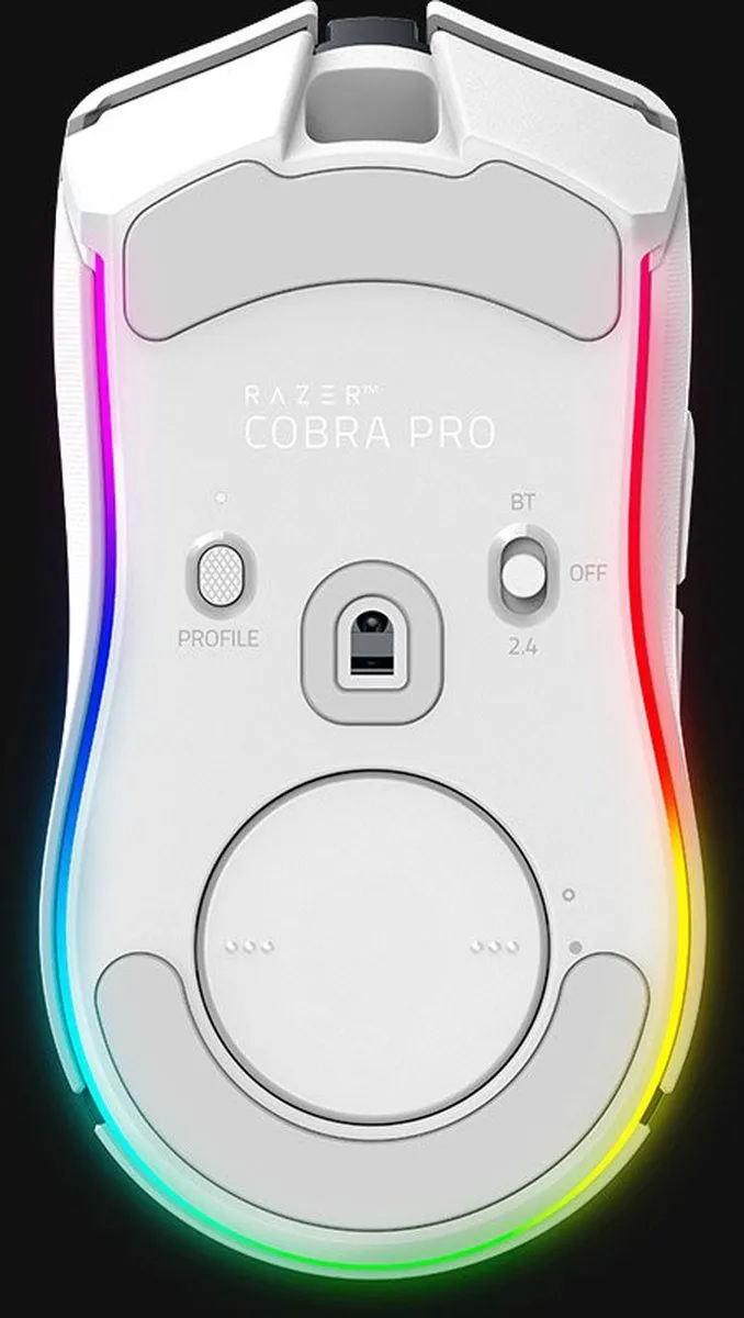 Razer Cobra Pro RZ01-04660200-R3G1 Gaming Muis - Rechtshandig - 30.000 DPI - Wit
