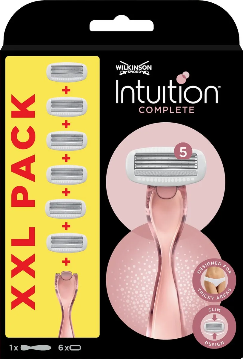 Wilkinson Sword Intuition Complete Scheersysteem Roze - 6 Scheermesjes