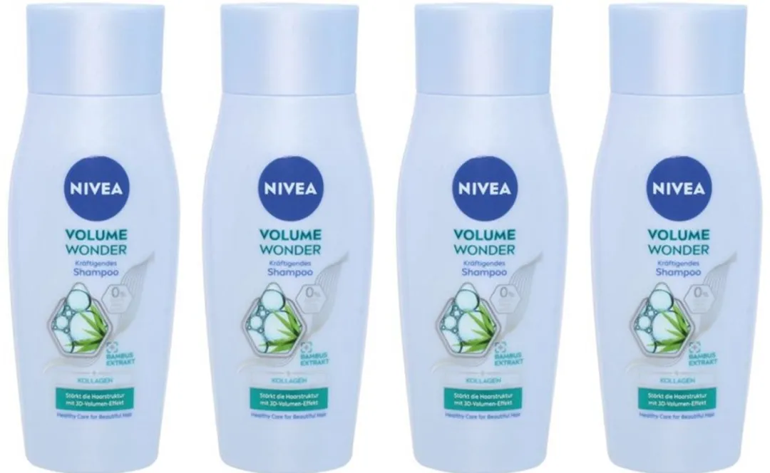 NIVEA Volume & Kracht Shampoo Reisformaat 200ml (4x50ml)
