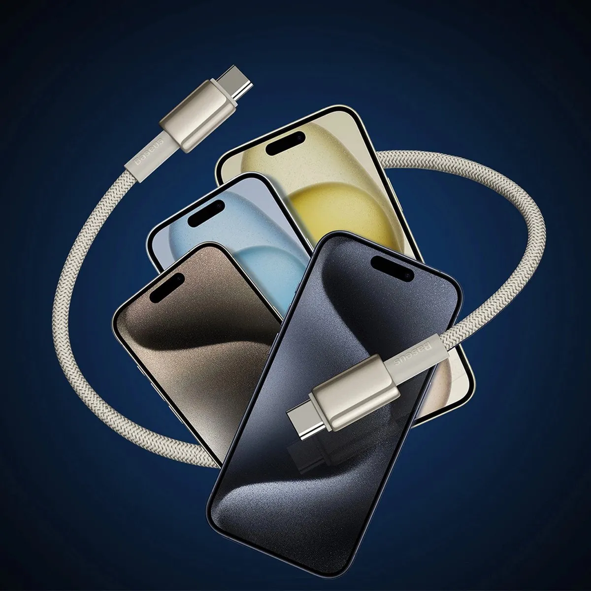 Baseus Tungsten Gold USB-C Kabel 100W 2m