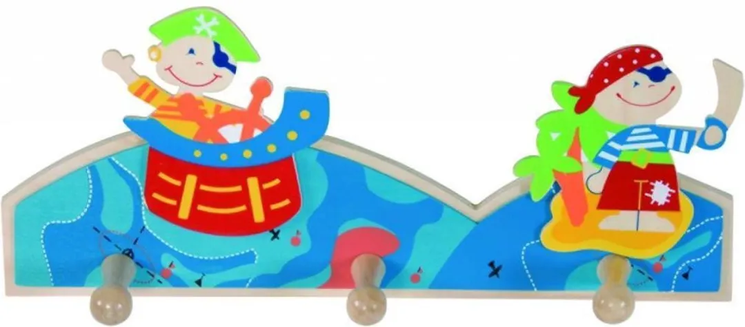 Simply For Kids Houten Kapstok Piraat