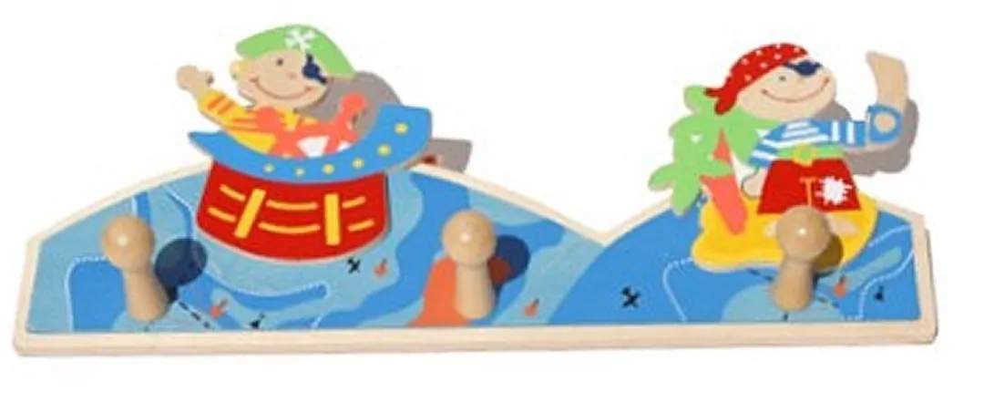 Simply For Kids Houten Kapstok Piraat