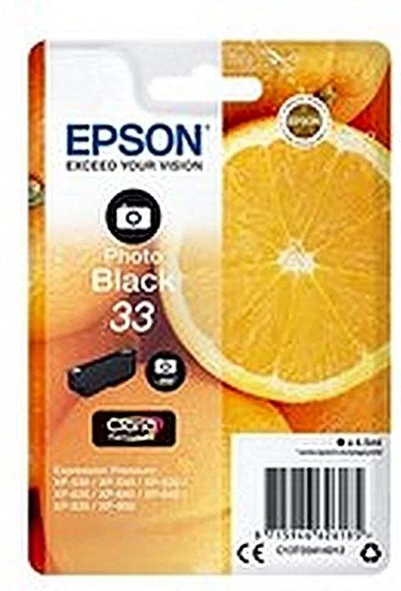 Epson Claria Premium C13T33414010 Cartouche Foto Zwart - 200 pagina's