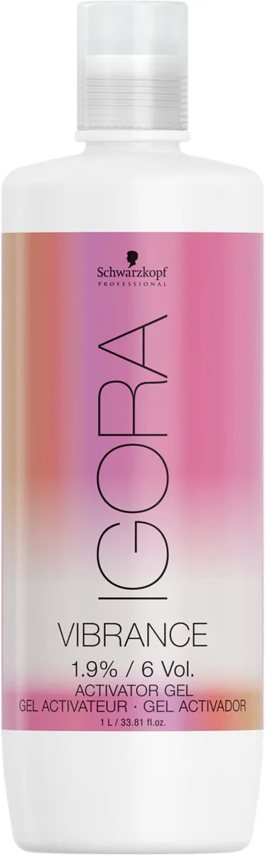 Schwarzkopf Igora Vibrance Activator Gel 1,9% 1000ml - Zwart