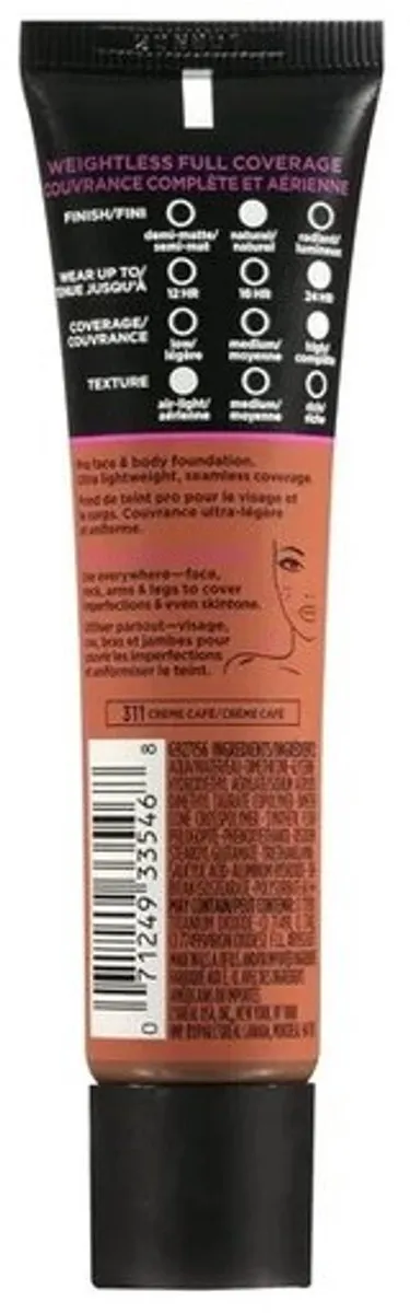 L'Oréal Paris Infallible 24H Foundation 311 Creme Cafe - 30ml
