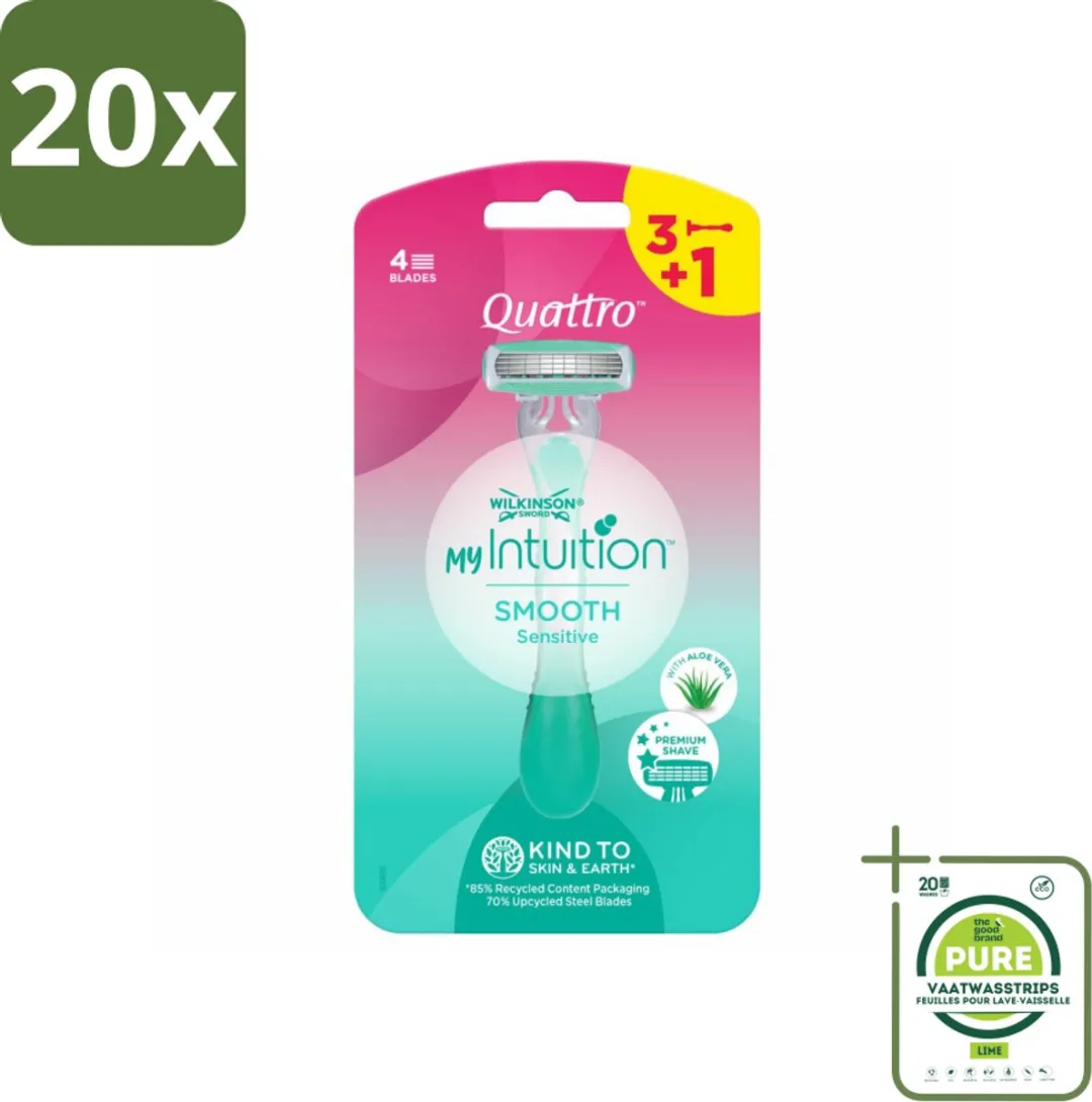 Wilkinson Quattro For Woman Wegwerpscheermesjes 20 Stuks