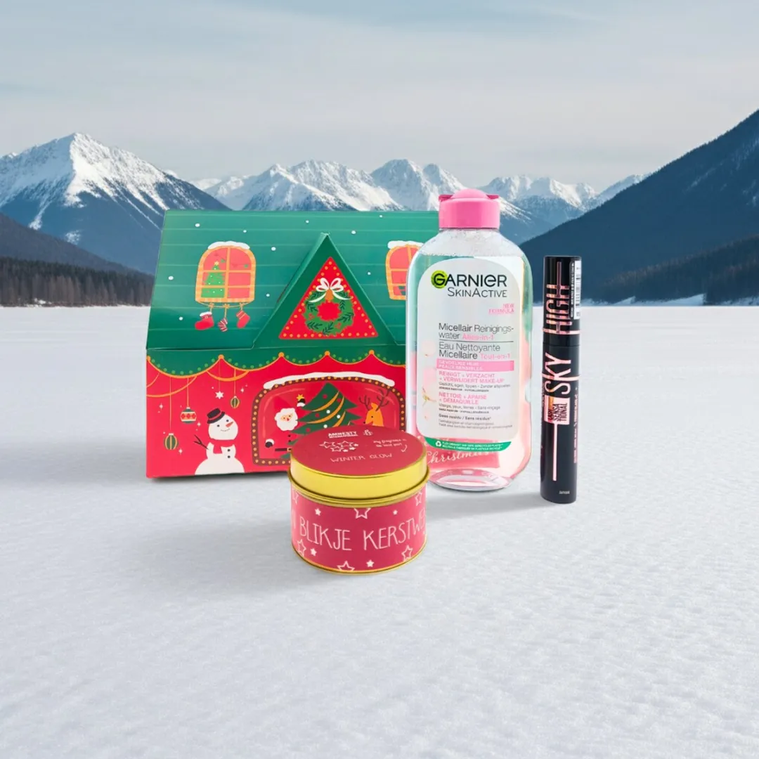 Garnier Kerst Cadeauset 3-delig - Micellair water, mascara & kaars