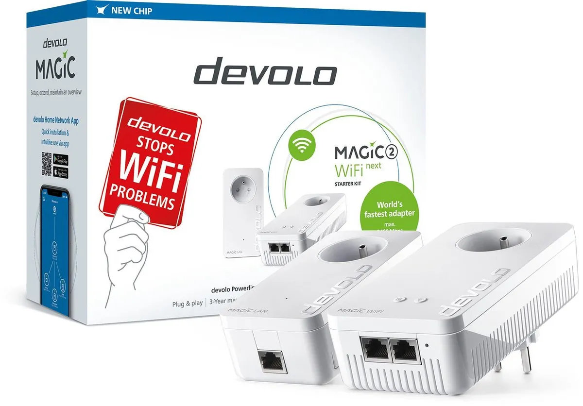 Devolo Magic 2 WiFi next Powerline Starter Kit 1200Mbps - 2 Stuks - afbeelding 6 van 6