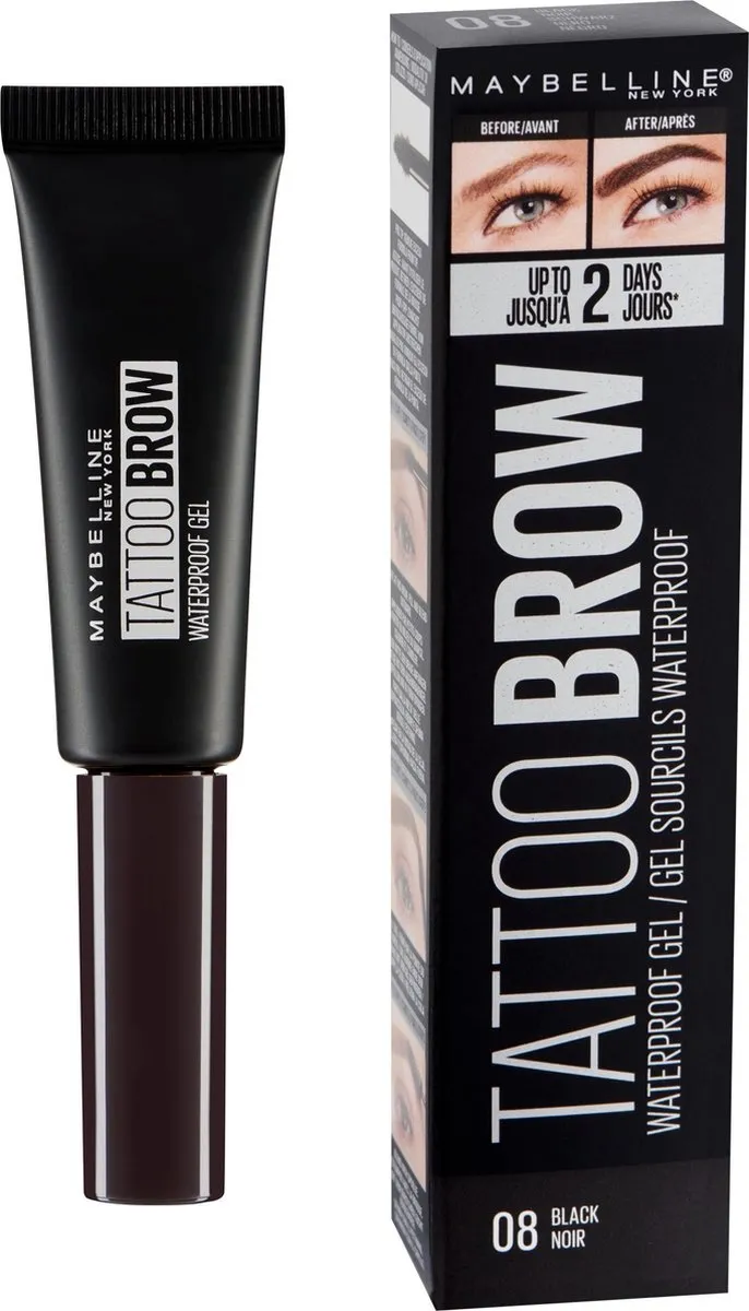 Maybelline Tattoo Brow Waterproof Wenkbrauwgel Zwart