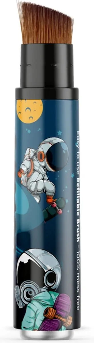 AMICI Cosmetics Hervulbare Kwast Space Skater Zonnebrandcrème - Zwart
